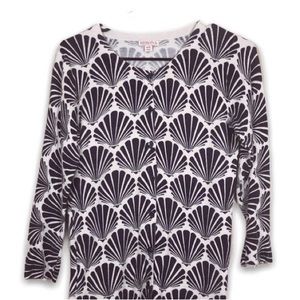 Navy Seashell Cardigan